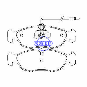 PEUGEOT 106/306 brake pad FMSI:D1483-8681/8683,OEM:4251.34/4251.03,WVA21430,FDB1168/FDB876,FF876